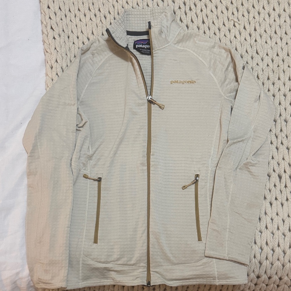 Patagonia Light Tan Zip-Up Jacket